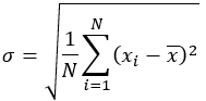 Standard deviation formula