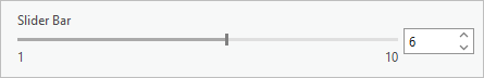 Long integer slider bar control