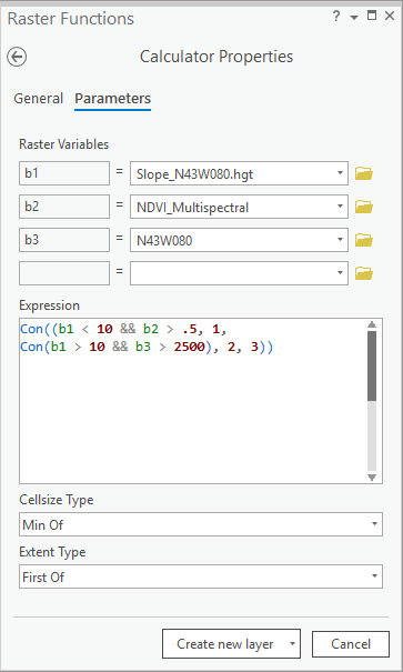 Calculator Properties statement