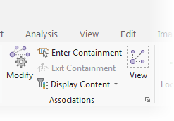 Associations group on the Utility Network tab