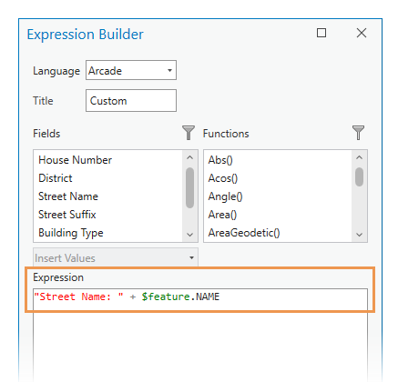 Expression Builder