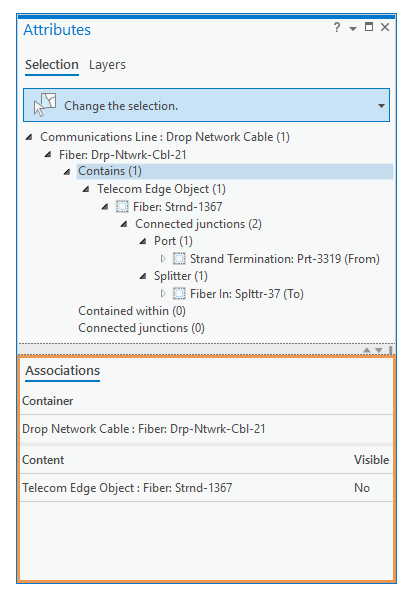 Attributes pane