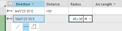 Calculator shortcuts in the traverse