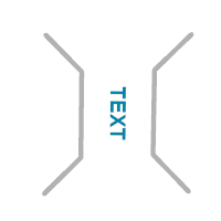 An example of the Gap Extent Midline rule option