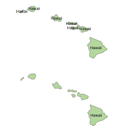 Labeling compound polygons