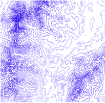 The output contour map