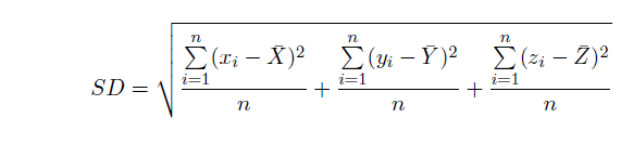 Mathematics behind the Standard Distance tool