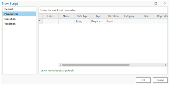 Creating a parameter