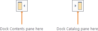 Left and right docking targets