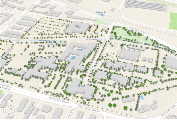 3D topographic basemap