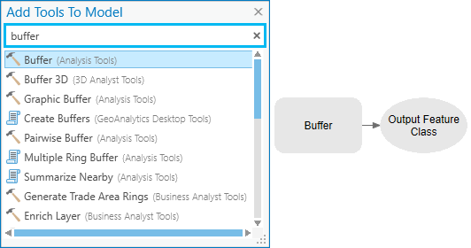 Adding the Buffer tool