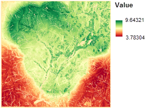 Output suitability map