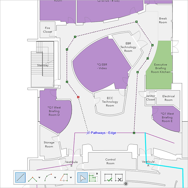 Example of creating a pathway line feature