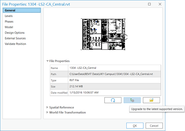 Permanently upgrade the version format of an