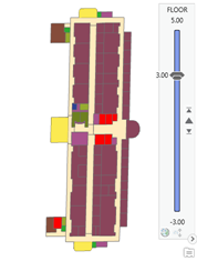 Animate the third-floor plans using the range slider.