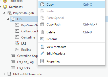 Copy the LRS feature dataset