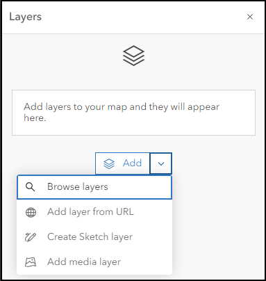 Browse layers option