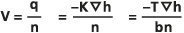 Formula for seepage velocity (V)