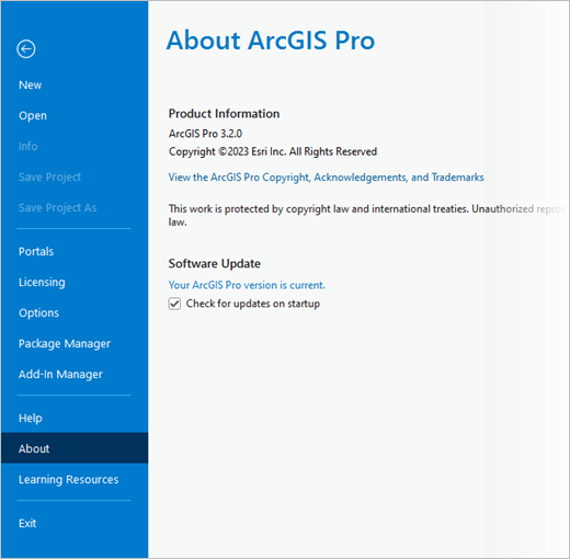 ArcGIS Pro settings