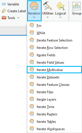 Adding the Iterate Multivalue tool