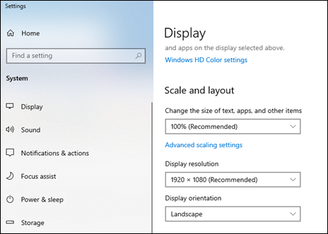 Stereo monitor settings