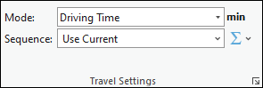 Travel Settings section