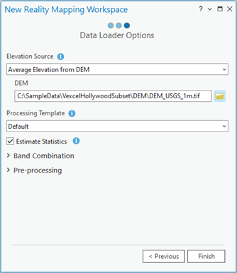 Data Loader Options window