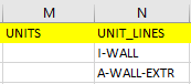 UNIT_LINES column with DOOR entry