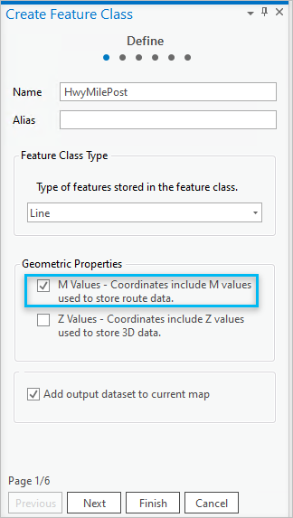 Page for enabling M-values