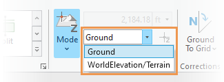 Surface drop-down arrow