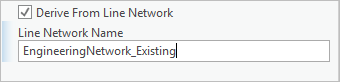 Derive From Line Network check box