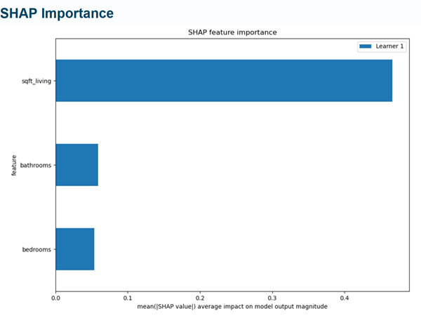 SHAP feature importance chart