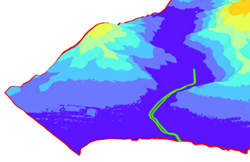 LAS dataset with breaklines enforced