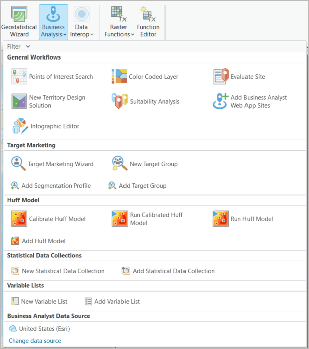 Business Analyst gallery tools