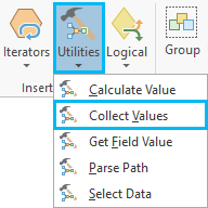 Adding the Collect Values tool