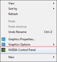 NVIDIA Control Panel