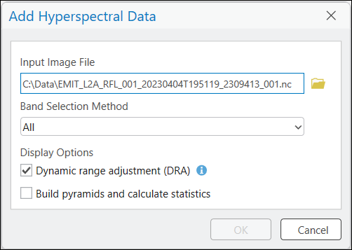 Add Hyperspectral Data