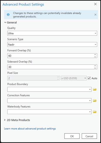 Advanced Product Settings