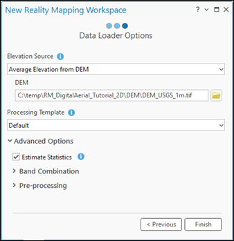 Data Loader Options window