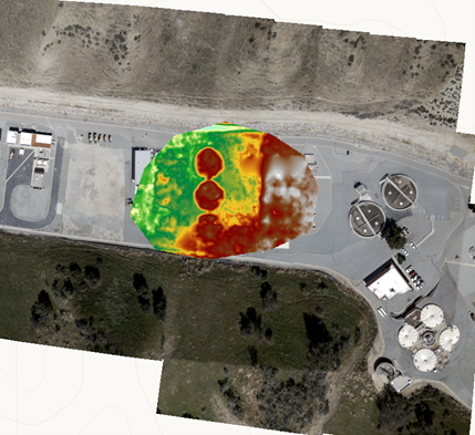 Ortho mapping DTM defined by mask polygon