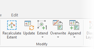 Modify group on the Network Diagram tab