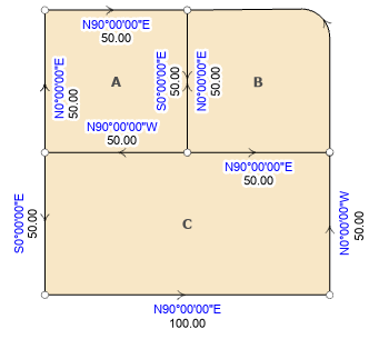 Parcels with inconsistent boundaries