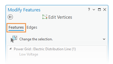 Features and Edges tabs