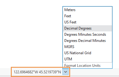 Coordinate display setting