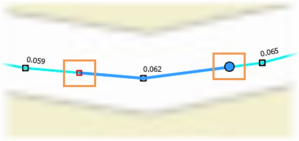 Select a portion of a route.