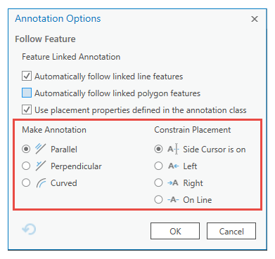 Annotation Options