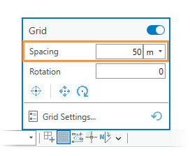 Spacing and Rotation settings