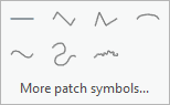 A menu with 7 line patch shapes