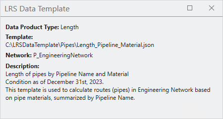 Template properties in the canvas