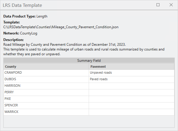 Summary fields in the canvas